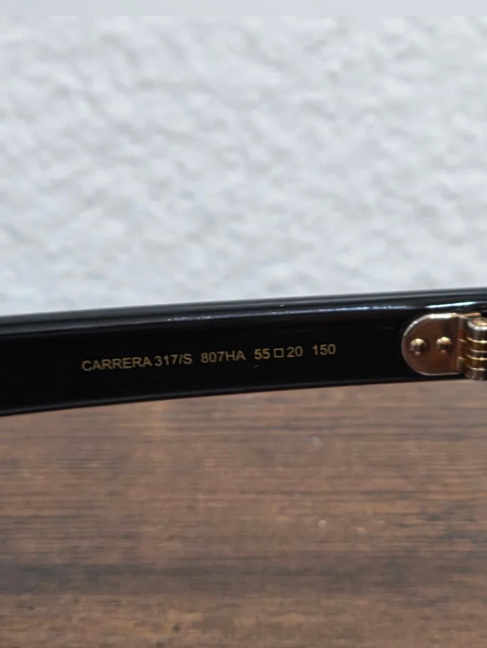 Carrera 317/S 807/HA Black/ Brown Squared Aviator Sunglasses